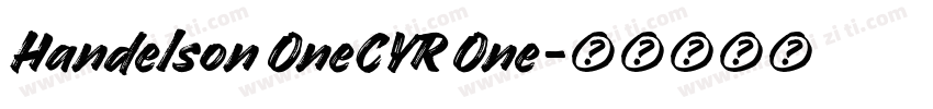 Handelson OneCYR One字体转换